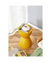 Price stool musturd plastic stylish yellow side table