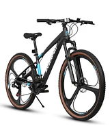 27 inch wheel mountain bike, 21-speed disc brake trigger transmission, aluminum frame unisex mountain bike