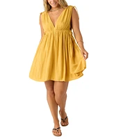 O'Neill Juniors' Madeleine Drawstring Mini Dress