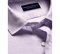 Charles Tyrwhitt Men's Slim-Fit Button-Down Linen Shirt
