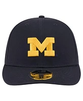 New Era Men's Navy Michigan Wolverines Low Profile 9FIFTY Snapback Hat