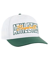 '47 Brand Men's White Athletics Lineman Hitch Adjustable Hat