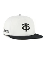 '47 Brand Men's White/Black Minnesota Twins Foundation Captain Snapback Hat