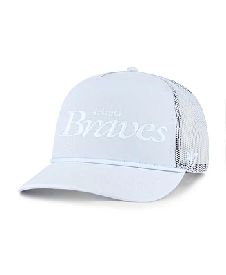 '47 Brand Men's Light Blue Atlanta Braves Foundation Script Hitch Adjustable Trucker Hat