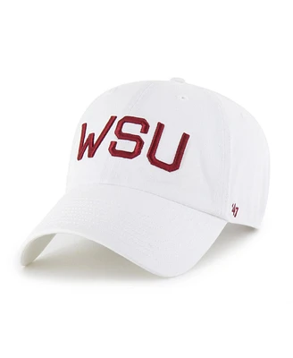 '47 Brand Men's White Washington State Cougars Vault Clean Up Adjustable Hat