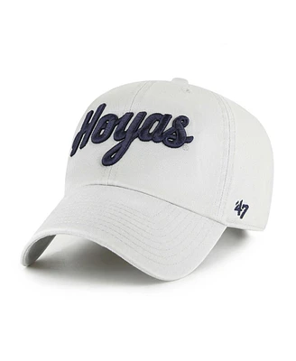 '47 Brand Men's Gray Georgetown Hoyas Clean Up Adjustable Hat