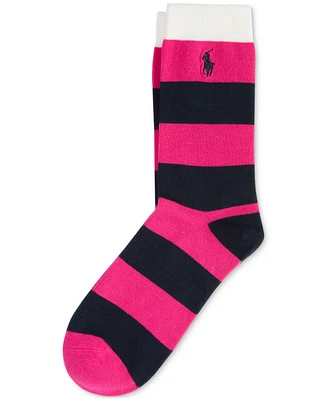 Polo Ralph Lauren Women's Large Rugby Stripes Slack Socks 79454