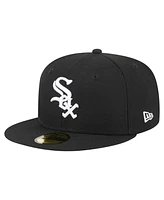New Era Men's Black Chicago White Sox 125th Anniversary 59FIFTY Fitted Hat