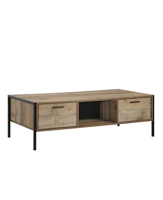 Gold Sparrow 49.5" Wood Lowen 4-Drawer Coffee Table, Created for Macy's