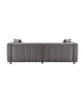 Premium Velvet Sofa 3-Seater Loveseat with Metal Legs