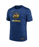 Nike Men's Blue Seattle Mariners 2025 City Connect Authentic Collection Velocity Performance T-Shirt