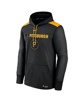 Nike Men's Black Pittsburgh Pirates Authentic Collection City Connect Therma Pullover Hoodie
