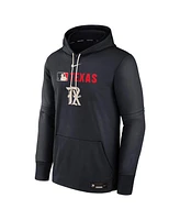 Nike Men's Black Texas Rangers Authentic Collection City Connect Therma Pullover Hoodie