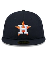 New Era Men's Navy Houston Astros 2025 Jackie Robinson Day Retro Crown 59FIFTY Unstructured Fitted Hat