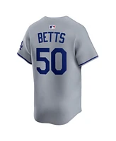 Nike Men's Mookie Betts Gray Los Angeles Dodgers Road Limited Player Jersey