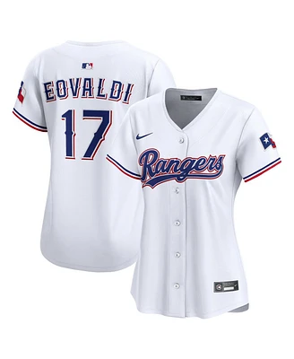 Nike Women's Nathan Eovaldi White Texas Rangers Home Limited Jersey