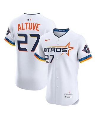 Nike Men's Jose Altuve White Houston Astros 2025 City Connect Elite Player Jersey