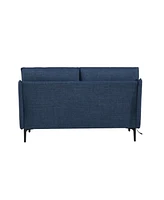 2 Seater Sofa For Primary Living Space, Bed Room, Office, 2 Pillows,Metel Legs