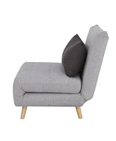 Gold Sparrow 40" Polyester Mia Convertible Chair Bed, Created for Macy's