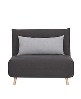 Gold Sparrow 40" Polyester Mia Convertible Chair Bed, Created for Macy's