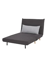 Gold Sparrow 40" Polyester Mia Convertible Chair Bed, Created for Macy's