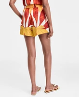 I.n.c. International Concepts Women's Printed Drawstring Shorts, Exclusively at Macy's