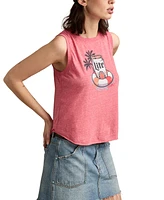 Lucky Brand Women's Miller Lite Floaty Sleeveless T-Shirt