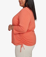 Alfred Dunner Plus Floral Embroidered Top