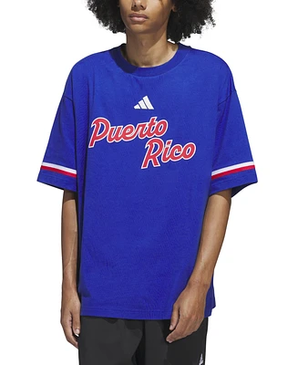 adidas Men's Loose-Fit Puerto Rico Graphic T-Shirt