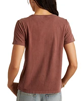 Lucky Brand Women's Cotton Studded Grateful Dead Bear T-Shirt