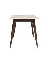 Dining Table Solid Wood Legs, Walnut