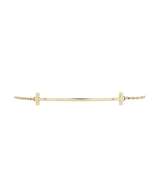 Pre-Owned Tiffany & Co. Medium T Smile Chain Bracelet 18K Gold