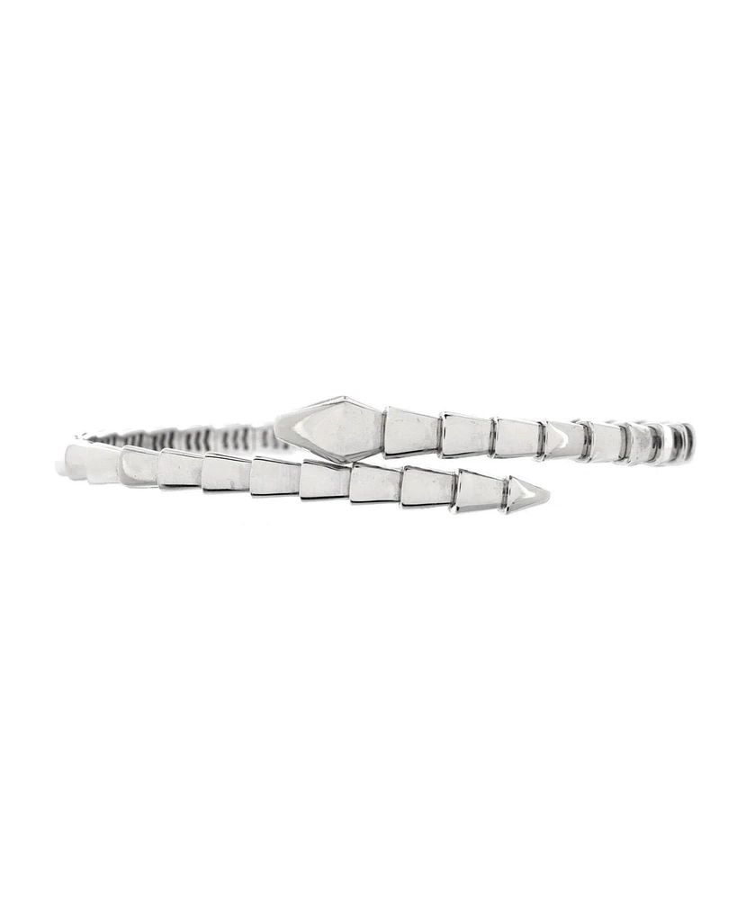 Pre-Owned Bvlgari Small Serpenti Viper Bracelet 18K White Gold