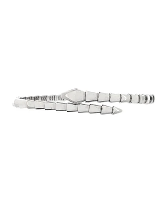 Pre-Owned Bvlgari Small Serpenti Viper Bracelet 18K White Gold