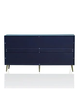 Modern Lacquered 4 Door Wooden Cabinet Sideboard Buffet Server Cabinet Storage Cabinet, for Living Room, Entryway, Hallway, Office, Kitchen and Dining