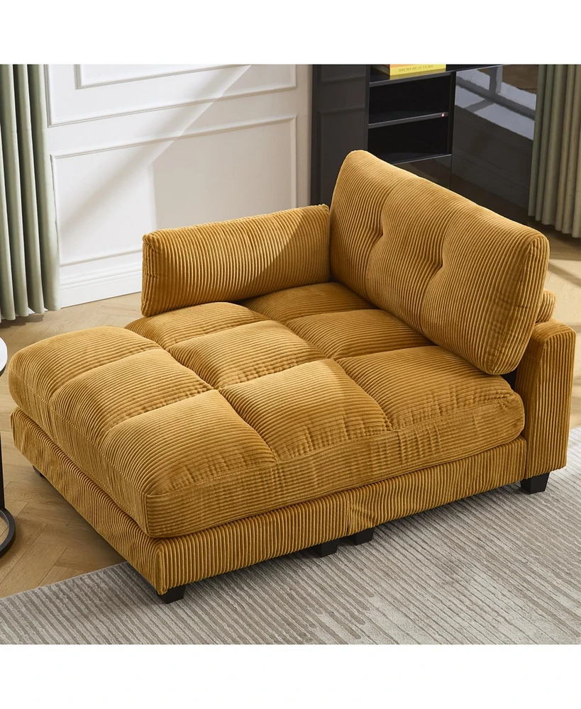 Sleeper Sofa Couch Bed,Oversized Chaise Lounge Chair Cozy Cloud Couch