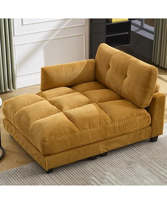 Sleeper Sofa Couch Bed,Oversized Chaise Lounge Chair Cozy Cloud Couch
