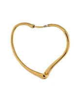 Pre-Owned Tiffany & Co. Medium Elsa Peretti Open Heart Hoop Earrings 18K Gold