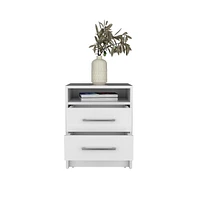 Nightstand Cartiz, Two Drawers, Finish