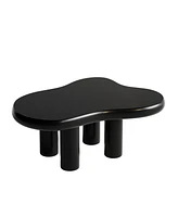 Black Cloud Coffee Table, Modern Minimalist Tea Table (39.4")