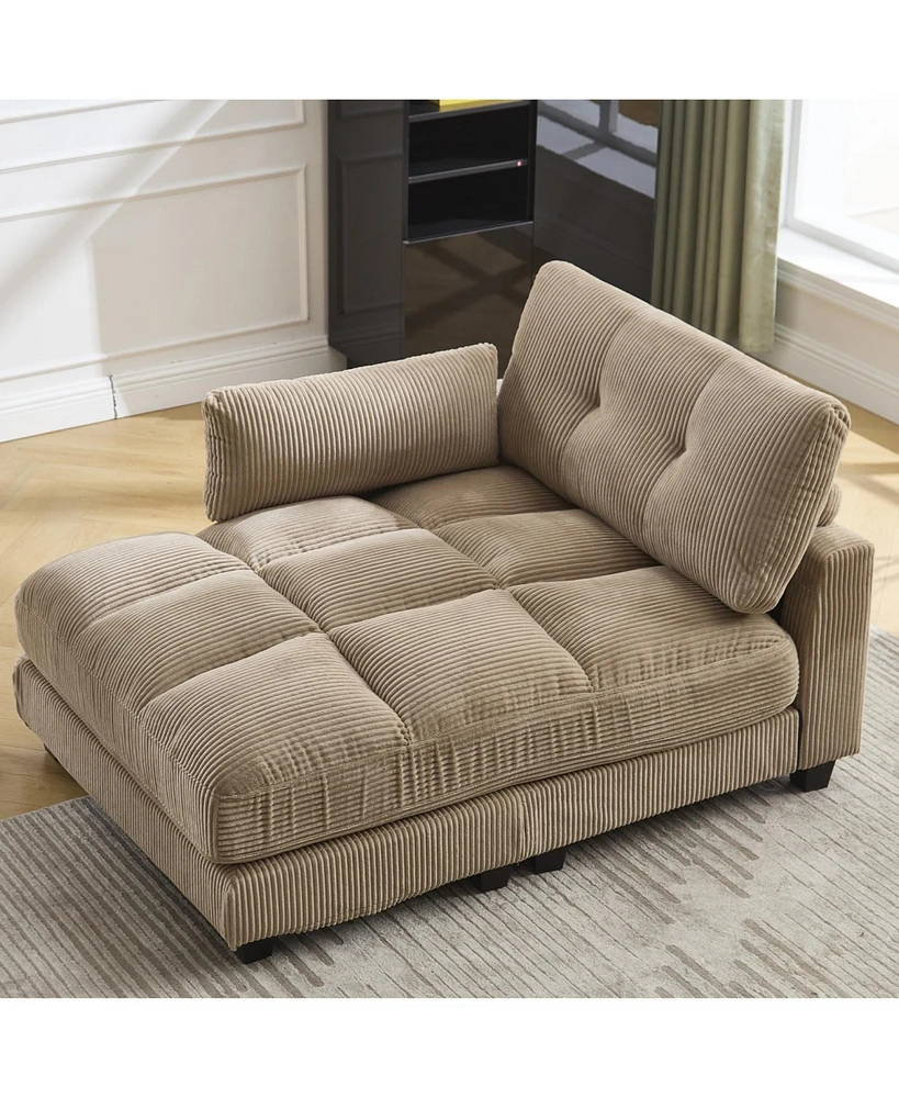 Sleeper Sofa Couch Bed,Oversized Chaise Lounge Chair Cozy Cloud Couch