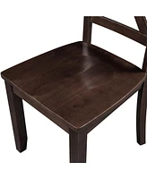 3-Piece Wood Drop Leaf Breakfast Nook Dining Chairs