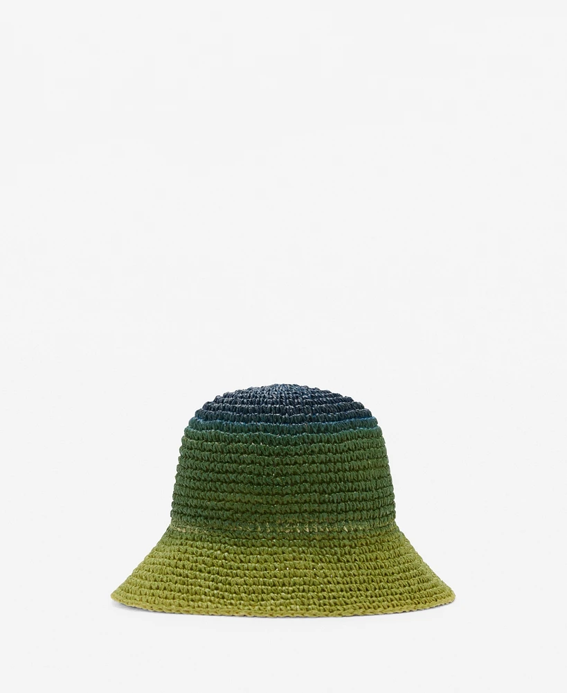 Mango Women's Natural Fiber Gradient Hat