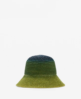 Mango Women's Natural Fiber Gradient Hat