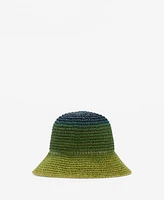 Mango Women's Natural Fiber Gradient Hat