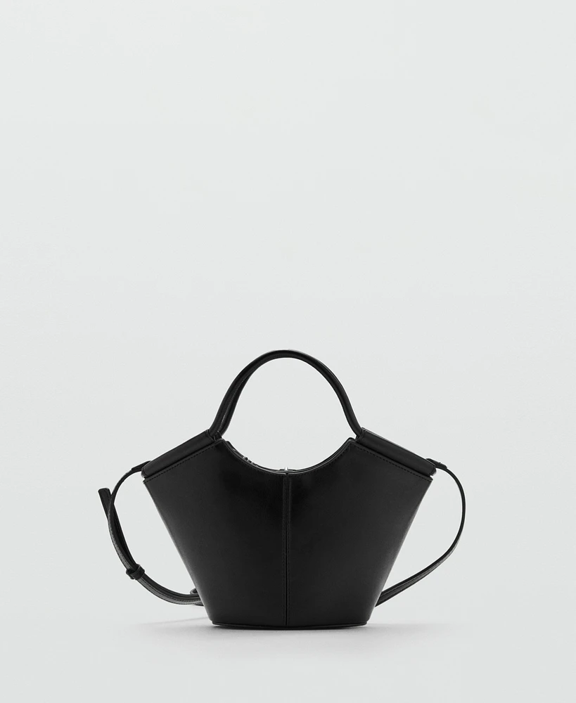 Mango Women's Mini Shopper-Style Shoulder Bag