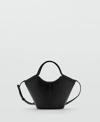 Mango Women's Mini Shopper-Style Shoulder Bag