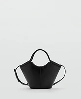 Mango Women's Mini Shopper-Style Shoulder Bag