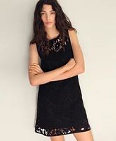 Mango Women's Crochet Short Dress