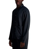 Karl Lagerfeld Paris Men's Jacquard L Shaped Jacket